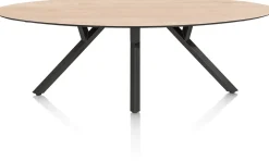 Outlet XOOON MINATO eetkamertafel - ellips - 240 x 110 cm - eiken look