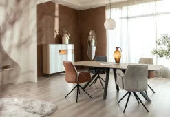 Best XOOON MINATO eetkamertafel - ovaal - 240 x 110 cm - eiken look