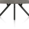 Discount XOOON MINATO eetkamertafel - ovaal - 200 x 105 cm - marmerlook