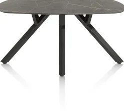 Discount XOOON MINATO eetkamertafel - ovaal - 200 x 105 cm - marmerlook