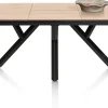 XOOON MINATO uitschuiftafel - ovaal - 180 (+ 60) x 110 cm - eiken look