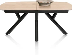 XOOON MINATO uitschuiftafel - ovaal - 180 (+ 60) x 110 cm - eiken look