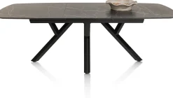 Best XOOON MINATO uitschuiftafel - ovaal - 180 (+ 60) x 110 cm - marmerlook