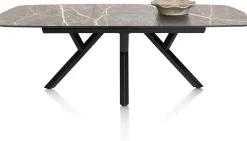 New XOOON MINATO uitschuiftafel - ovaal - 180 (+ 60) x 110 cm - lichtgrijs