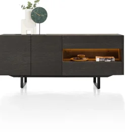 XOOON Modali dressoir in onyx (+ LED) 190 cm -