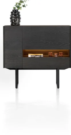 XOOON Modali highboard in onyx (+ LED) -