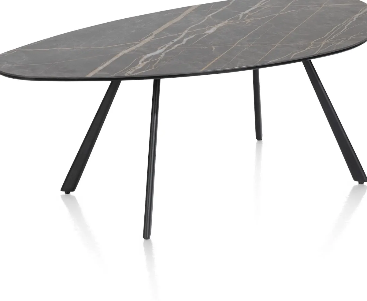 XOOON Montello lage salontafel met keramiek blad 94x49cm