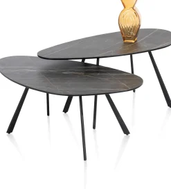 XOOON Montello lage salontafel met keramiek blad 94x49cm