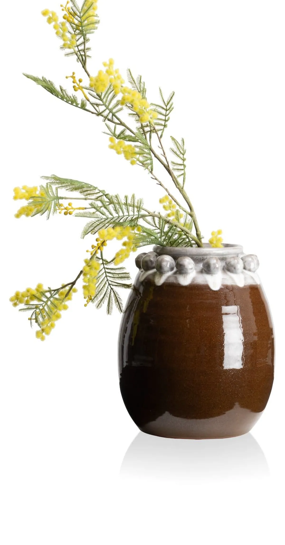 New XOOON Nera vaas (H31cm) in de kleur Bruin - COCOmaison