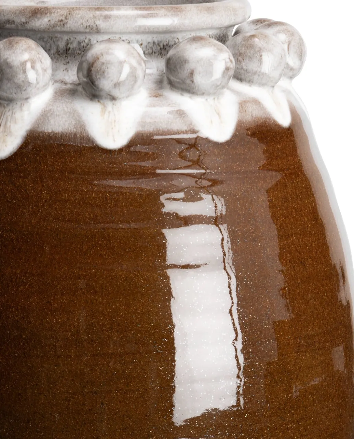 New XOOON Nera vaas (H31cm) in de kleur Bruin - COCOmaison