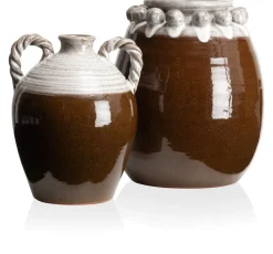 New XOOON Nera vaas (H31cm) in de kleur Bruin - COCOmaison