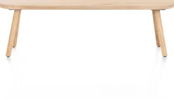 Hot XOOON Niora, bank 160x43cm - massief eiken - houten pootjes - inclusief kussen