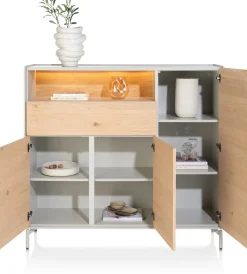 Discount XOOON NIORA dressette 148 cm - naturel eiken