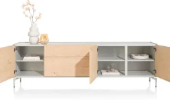 Hot XOOON NIORA dressoir 240 cm - 3-deuren + 2-laden - naturel eiken