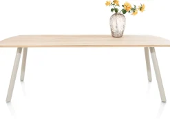 New XOOON NIORA eetkamertafel 240 x 100 cm - rechthoek - zijdegrijs