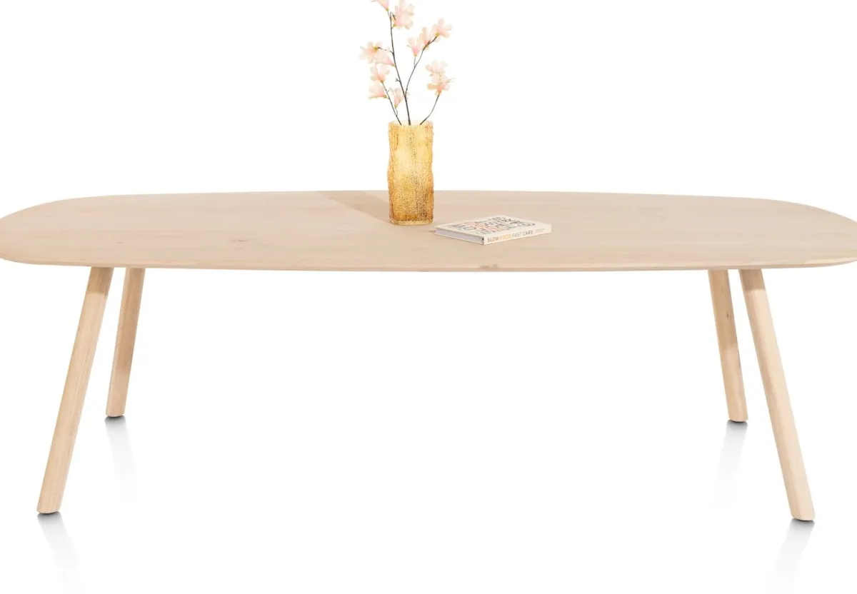New XOOON NIORA eetkamertafel 210 x 110 cm - deens ovaal - naturel eiken