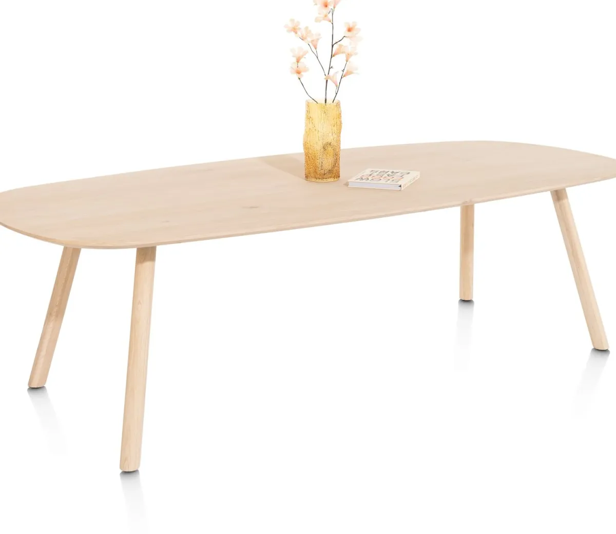 New XOOON NIORA eetkamertafel 210 x 110 cm - deens ovaal - naturel eiken