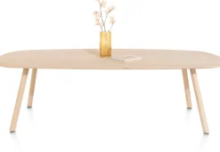 Outlet XOOON NIORA eetkamertafel 270 x 120 cm - deens ovaal - naturel eiken
