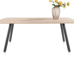 Hot XOOON NIORA eetkamertafel 210 x 100 cm - metalen poot - grafiet