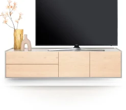 Best XOOON NIORA lowboard 170 cm - 2-deuren + 2-laden - naturel eiken