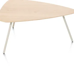 New XOOON NIORA salontafel 85 x 77 cm - eiken fineer - zijdegrijs