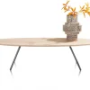Outlet XOOON NIORA salontafel 150 x 50 cm - eiken fineer - grafiet