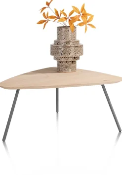 Best XOOON NIORA salontafel 85 x 77 cm - eiken fineer - grafiet