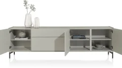 New XOOON NOON dressoir 240 cm - 3-deuren + 2-laden - lichtgrijs