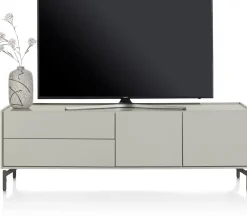 XOOON NOON lowboard 170 cm - 2-deuren + 2-laden - zijdegrijs