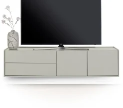 XOOON NOON lowboard 170 cm - 2-deuren + 2-laden - zijdegrijs