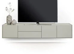 Sale XOOON NOON lowboard 210 cm - 3-deuren + 2-laden - zijdegrijs