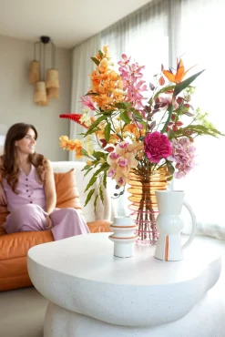 Outlet XOOON Nora kandelaar H15cm in de kleur Multi Color - COCOmaison