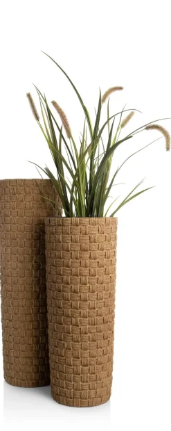 Outlet XOOON Noud pot H69cm in de kleur Bruin - COCOmaison