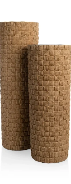 Outlet XOOON Noud pot H69cm in de kleur Bruin - COCOmaison