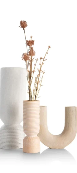 Sale XOOON Nova vaas H30,5cm in de kleur Wit - COCOmaison