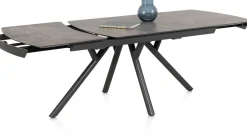 Best XOOON Novello uitschuiftafel 200 x 100 cm in de kleur Lichtgrijs -