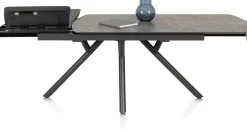 Best XOOON Novello uitschuiftafel 200 x 100 cm in de kleur Lichtgrijs -