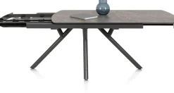 Best XOOON Novello uitschuiftafel 200 x 100 cm in de kleur Lichtgrijs -