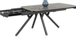 Best XOOON Novello uitschuiftafel 200 x 100 cm in de kleur Lichtgrijs -