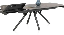 Best XOOON Novello uitschuiftafel 200 x 100 cm in de kleur Lichtgrijs -