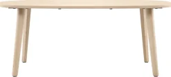 Discount XOOON ODDA eetkamertafel 200 x 110 cm - Deens ovaal - naturel eiken