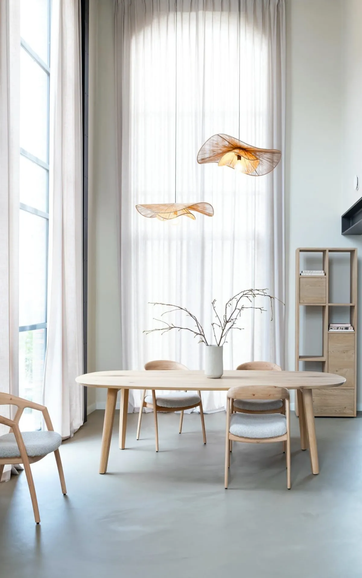 Outlet XOOON ODDA eetkamertafel 260 x 110 cm - Deens ovaal - naturel eiken