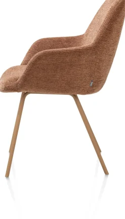Hot XOOON Odin armleuningstoel stof Vada koper in de kleur Koper -