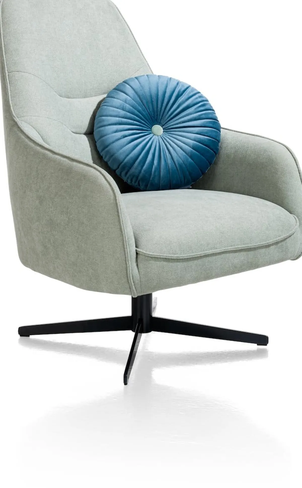 Sale XOOON Oviedo fauteuil met combistof en hoge rug