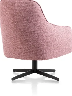 XOOON Oviedo fauteuil met combistof en lage rug