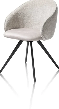 Outlet XOOON OWEN armstoel 4-poots zwart (ROB) - draaibaar -