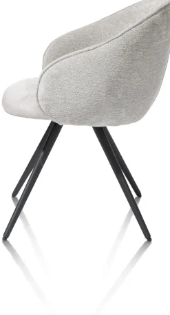 Outlet XOOON OWEN armstoel 4-poots zwart (ROB) - draaibaar -