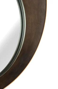 Best XOOON Pelle spiegel XL D80cm in de kleur Bruin - COCOmaison