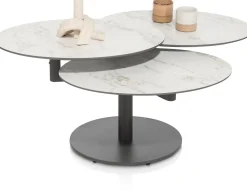 XOOON PETE salontafel draaibaar - ca. 100 x 100 cm (rond) - wit