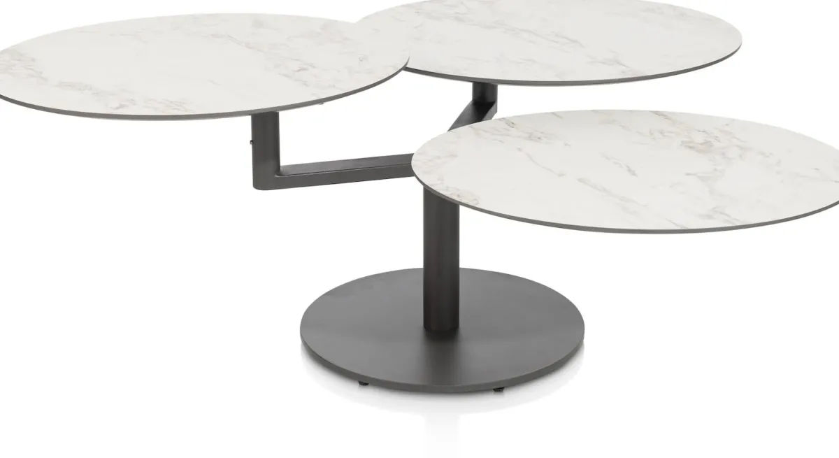 XOOON PETE salontafel draaibaar - ca. 100 x 100 cm (rond) - wit